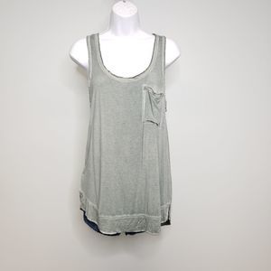 Anthropologie Pure + Good Charmeuse Pocket Tank Size Small
